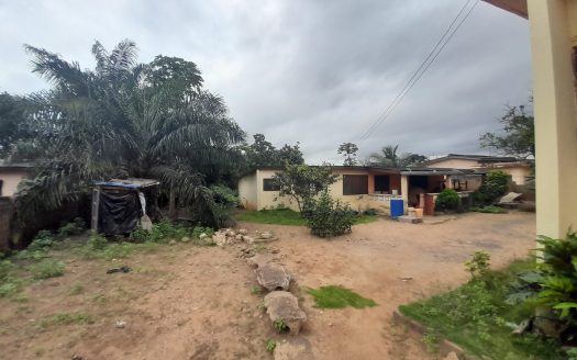 land with old structured properties in a good location.