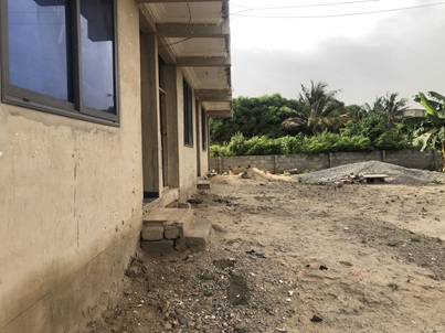 uncompleted apartment block for sale.