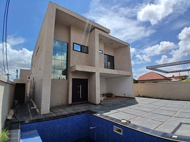 4 bedroom with attached boys quarters and swimming pool for sale.