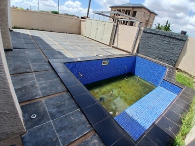 4 bedroom with attached boys quarters and swimming pool for sale.