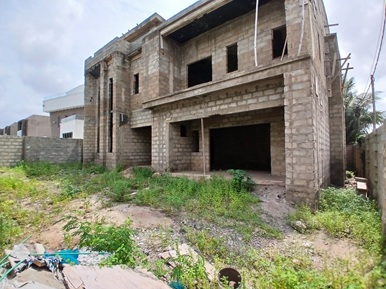 uncompleted 6 bedroom storey for sale at Adenta.