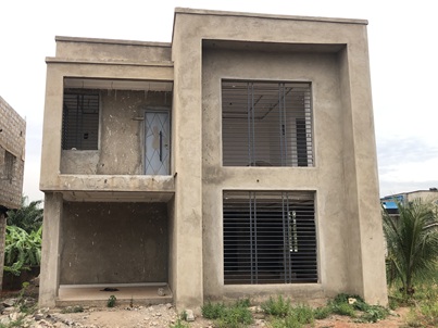 Semi-completed 3 bedroom storey for sale@Amanfrom(Adenta)